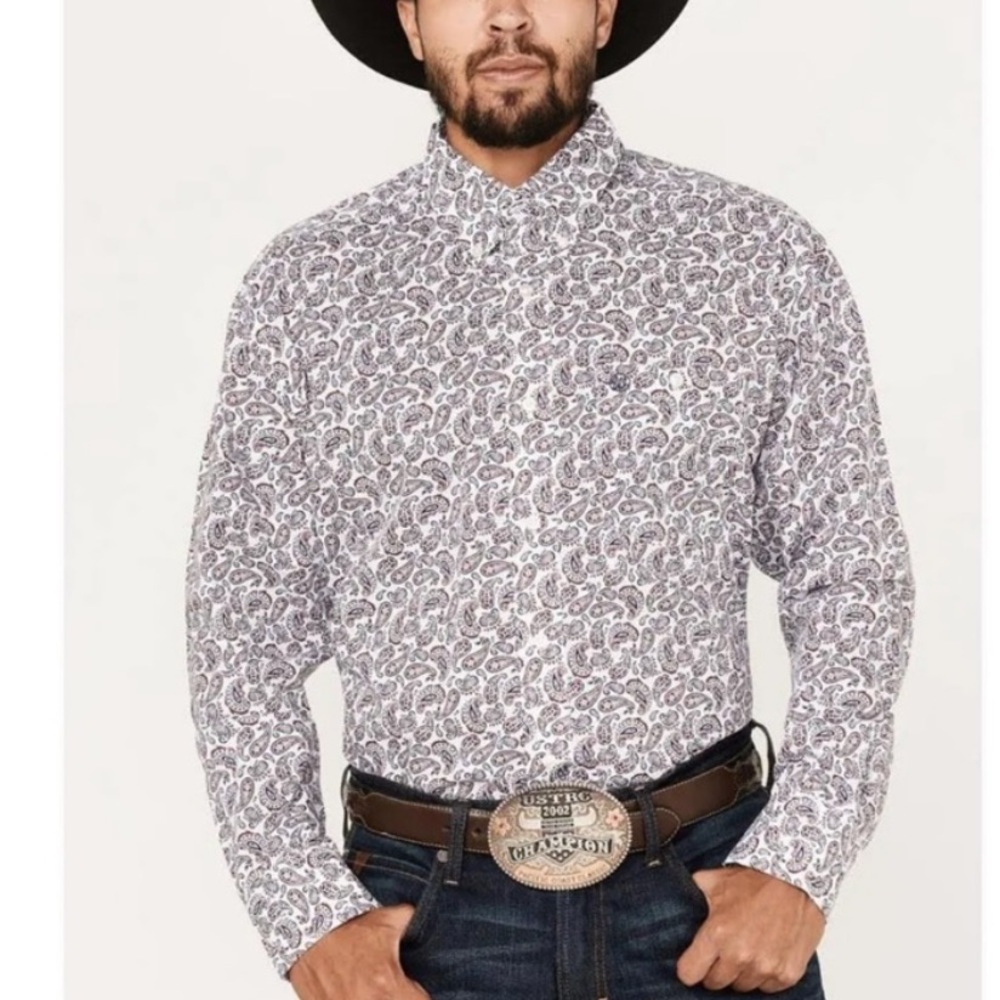 🎉HP🎉 Eton Mens Shirt in Paisley Print - Indigo